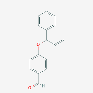 molecular formula C16H14O2 B394986 4-[(1-Phenylprop-2-enyl)oxy]benzaldehyde 