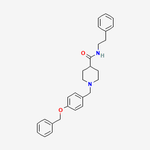 1-[4-(benzyloxy)benzyl]-N-(2-phenylethyl)piperidine-4-carboxamide