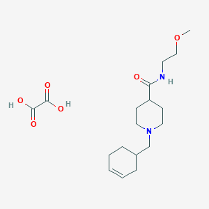 molecular formula C18H30N2O6 B3949875 1-(3-cyclohexen-1-ylmethyl)-N-(2-methoxyethyl)-4-piperidinecarboxamide oxalate 