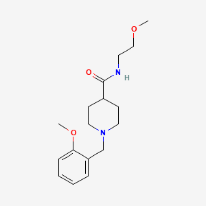 molecular formula C17H26N2O3 B3949878 1-(2-methoxybenzyl)-N-(2-methoxyethyl)-4-piperidinecarboxamide 