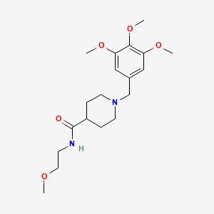 N-(2-methoxyethyl)-1-(3,4,5-trimethoxybenzyl)-4-piperidinecarboxamide