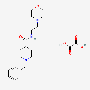 1-benzyl-N-(2-morpholin-4-ylethyl)piperidine-4-carboxamide;oxalic acid