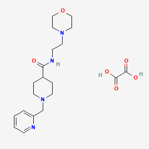 molecular formula C20H30N4O6 B3949901 N-[2-(4-morpholinyl)ethyl]-1-(2-pyridinylmethyl)-4-piperidinecarboxamide oxalate 