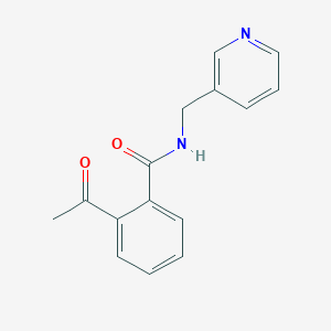 molecular formula C15H14N2O2 B394991 2-acetyl-N-(3-pyridinylmethyl)benzamide 