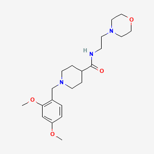 molecular formula C21H33N3O4 B3949913 1-(2,4-dimethoxybenzyl)-N-[2-(4-morpholinyl)ethyl]-4-piperidinecarboxamide 