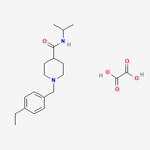 molecular formula C20H30N2O5 B3949919 1-[(4-ethylphenyl)methyl]-N-propan-2-ylpiperidine-4-carboxamide;oxalic acid 