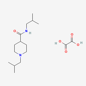 N,1-bis(2-methylpropyl)piperidine-4-carboxamide;oxalic acid