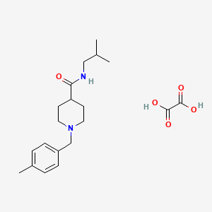 molecular formula C20H30N2O5 B3949957 N-isobutyl-1-(4-methylbenzyl)-4-piperidinecarboxamide oxalate 