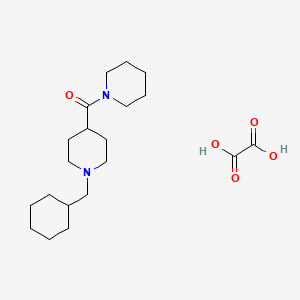 molecular formula C20H34N2O5 B3950008 1-(cyclohexylmethyl)-4-(1-piperidinylcarbonyl)piperidine oxalate 