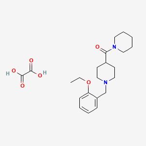 [1-[(2-Ethoxyphenyl)methyl]piperidin-4-yl]-piperidin-1-ylmethanone;oxalic acid