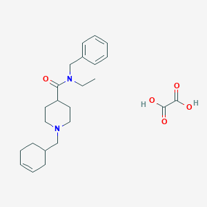 molecular formula C24H34N2O5 B3950078 N-benzyl-1-(3-cyclohexen-1-ylmethyl)-N-ethyl-4-piperidinecarboxamide oxalate 