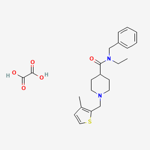 N-benzyl-N-ethyl-1-[(3-methyl-2-thienyl)methyl]-4-piperidinecarboxamide oxalate