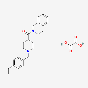 N-benzyl-N-ethyl-1-(4-ethylbenzyl)-4-piperidinecarboxamide oxalate