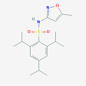 molecular formula C19H28N2O3S B395010 2,4,6-triisopropyl-N-(5-methylisoxazol-3-yl)benzenesulfonamide CAS No. 349441-70-9