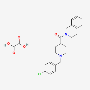 N-benzyl-1-[(4-chlorophenyl)methyl]-N-ethylpiperidine-4-carboxamide;oxalic acid