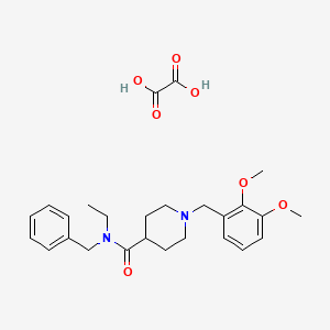 molecular formula C26H34N2O7 B3950114 N-benzyl-1-(2,3-dimethoxybenzyl)-N-ethyl-4-piperidinecarboxamide oxalate 