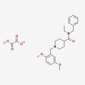 molecular formula C26H34N2O7 B3950125 N-benzyl-1-(2,5-dimethoxybenzyl)-N-ethyl-4-piperidinecarboxamide oxalate 