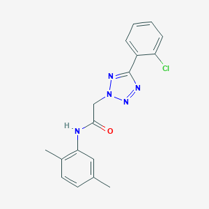 molecular formula C17H16ClN5O B395013 2-[5-(2-Chlorophenyl)-2H-tetraazol-2-yl]-N-(2,5-dimethylphenyl)acetamide 