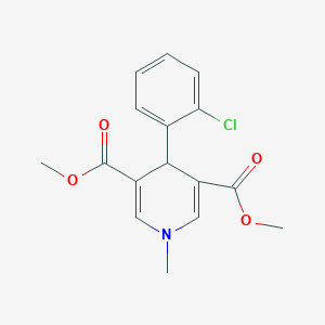 molecular formula C16H16ClNO4 B395016 Dimethyl 4-(2-chlorophenyl)-1-methyl-1,4-dihydropyridine-3,5-dicarboxylate 