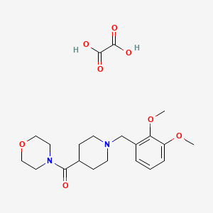 molecular formula C21H30N2O8 B3950198 4-{[1-(2,3-dimethoxybenzyl)-4-piperidinyl]carbonyl}morpholine oxalate 