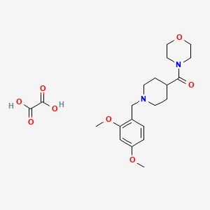 molecular formula C21H30N2O8 B3950208 4-{[1-(2,4-dimethoxybenzyl)-4-piperidinyl]carbonyl}morpholine oxalate 