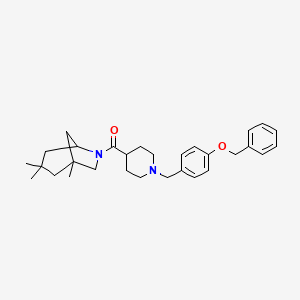 {1-[4-(Benzyloxy)benzyl]piperidin-4-yl}(1,3,3-trimethyl-6-azabicyclo[3.2.1]oct-6-yl)methanone