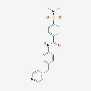 molecular formula C21H21N3O3S B395030 4-(dimethylsulfamoyl)-N-[4-(pyridin-4-ylmethyl)phenyl]benzamide 