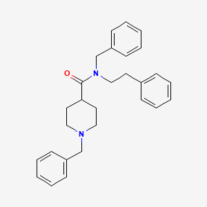 N,1-dibenzyl-N-(2-phenylethyl)-4-piperidinecarboxamide