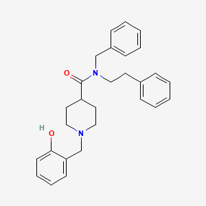 molecular formula C28H32N2O2 B3950349 N-benzyl-1-(2-hydroxybenzyl)-N-(2-phenylethyl)piperidine-4-carboxamide 