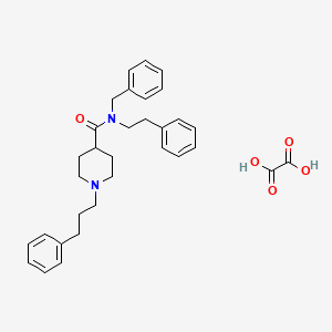 molecular formula C32H38N2O5 B3950370 N-benzyl-N-(2-phenylethyl)-1-(3-phenylpropyl)-4-piperidinecarboxamide oxalate 