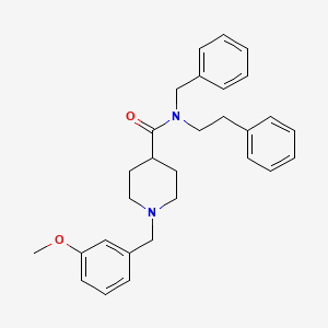 molecular formula C29H34N2O2 B3950385 N-benzyl-1-(3-methoxybenzyl)-N-(2-phenylethyl)-4-piperidinecarboxamide 