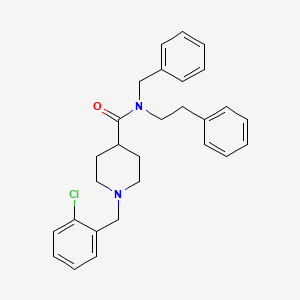 N-benzyl-1-(2-chlorobenzyl)-N-(2-phenylethyl)piperidine-4-carboxamide