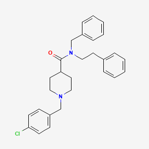 N-benzyl-1-(4-chlorobenzyl)-N-(2-phenylethyl)piperidine-4-carboxamide