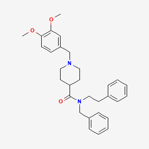 N-benzyl-1-(3,4-dimethoxybenzyl)-N-(2-phenylethyl)piperidine-4-carboxamide