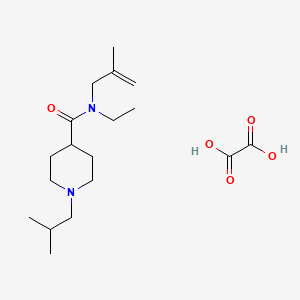 molecular formula C18H32N2O5 B3950444 N-ethyl-1-isobutyl-N-(2-methyl-2-propen-1-yl)-4-piperidinecarboxamide oxalate 