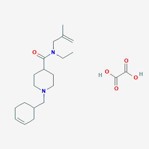 molecular formula C21H34N2O5 B3950454 1-(3-cyclohexen-1-ylmethyl)-N-ethyl-N-(2-methyl-2-propen-1-yl)-4-piperidinecarboxamide oxalate 