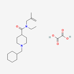 molecular formula C21H36N2O5 B3950457 1-(cyclohexylmethyl)-N-ethyl-N-(2-methyl-2-propen-1-yl)-4-piperidinecarboxamide oxalate 