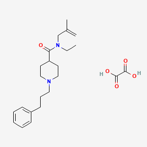 N-ethyl-N-(2-methylprop-2-enyl)-1-(3-phenylpropyl)piperidine-4-carboxamide;oxalic acid