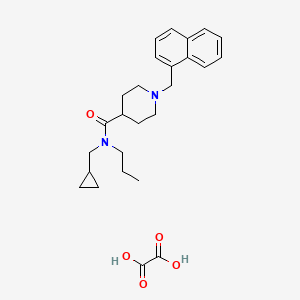 N-(cyclopropylmethyl)-1-(1-naphthylmethyl)-N-propyl-4-piperidinecarboxamide oxalate