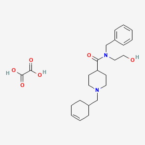 molecular formula C24H34N2O6 B3950523 N-benzyl-1-(3-cyclohexen-1-ylmethyl)-N-(2-hydroxyethyl)-4-piperidinecarboxamide ethanedioate (salt) 