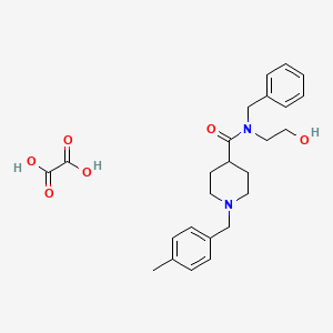 molecular formula C25H32N2O6 B3950532 N-benzyl-N-(2-hydroxyethyl)-1-[(4-methylphenyl)methyl]piperidine-4-carboxamide;oxalic acid 