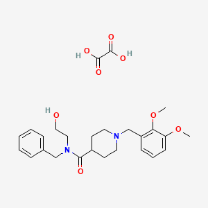 molecular formula C26H34N2O8 B3950572 N-benzyl-1-(2,3-dimethoxybenzyl)-N-(2-hydroxyethyl)-4-piperidinecarboxamide ethanedioate (salt) 