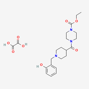 ethyl 4-{[1-(2-hydroxybenzyl)-4-piperidinyl]carbonyl}-1-piperazinecarboxylate ethanedioate (salt)