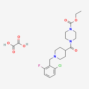 ethyl 4-{[1-(2-chloro-6-fluorobenzyl)-4-piperidinyl]carbonyl}-1-piperazinecarboxylate oxalate