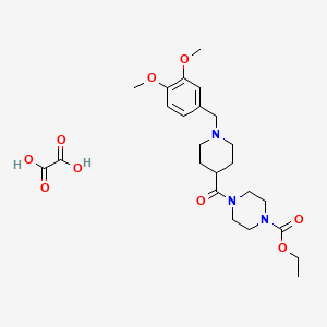 ethyl 4-{[1-(3,4-dimethoxybenzyl)-4-piperidinyl]carbonyl}-1-piperazinecarboxylate oxalate