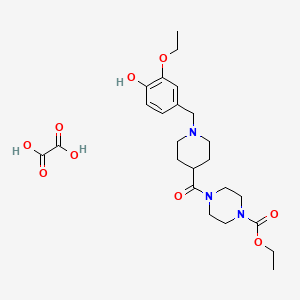 ethyl 4-{[1-(3-ethoxy-4-hydroxybenzyl)-4-piperidinyl]carbonyl}-1-piperazinecarboxylate ethanedioate (salt)