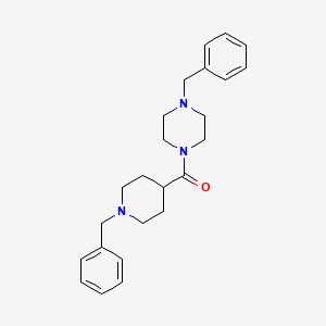 1-benzyl-4-[(1-benzyl-4-piperidinyl)carbonyl]piperazine