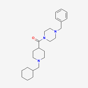 1-benzyl-4-{[1-(cyclohexylmethyl)-4-piperidinyl]carbonyl}piperazine