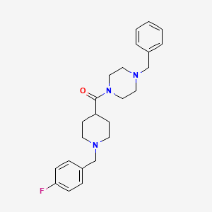 molecular formula C24H30FN3O B3950727 1-benzyl-4-{[1-(4-fluorobenzyl)-4-piperidinyl]carbonyl}piperazine 