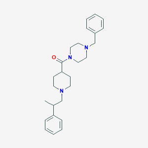 molecular formula C26H35N3O B3950730 (4-benzylpiperazin-1-yl)-[1-(2-phenylpropyl)piperidin-4-yl]methanone 